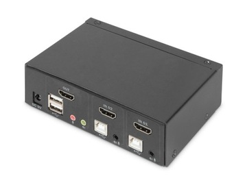 przełącznik KVM HDMI 4K 2-portowy Digitus DS-12870