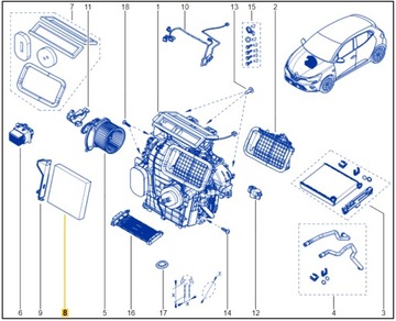Renault OE 272777968R FILTR PRZECIWPYŁOWY CLIO V