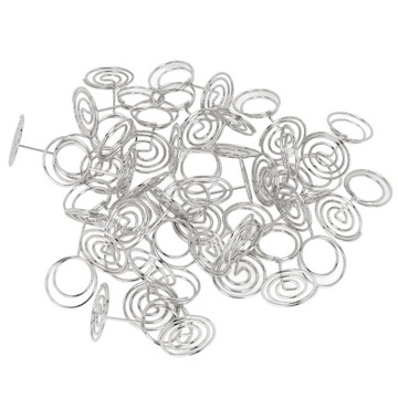 30 шт., зажим для номера стола, маленькая декоративная металлическая проволока 9E