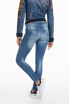 Desigual damskie spodnie jeans pas:64 cm małe 26