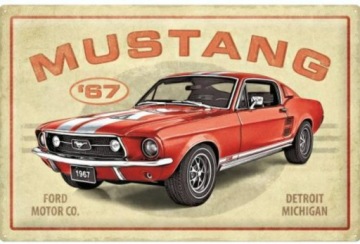 FORD MUSTANG GT '67 жестяная вывеска 40x60
