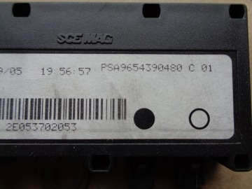 ZESILOVAČ MODUL ANTÉNY PEUGEOT 407 9654390480
