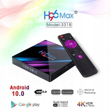 Dekoder tunera H96MAX Smart TV Box 4/64 GB