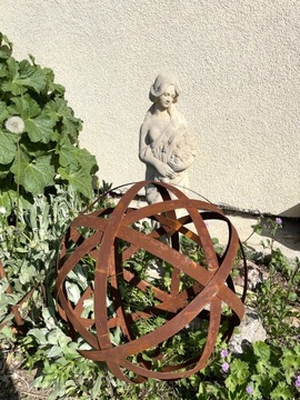 Декоративный шар в деревенском стиле 40 см - садовая терраса