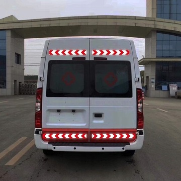 Отражающая предупреждающая лента 25 м белая и красная самостоятельная внешняя