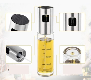 2x РАСПЫЛИТЕЛЬ ДЛЯ МАСЛЯНОГО РАСПЫЛЯ СТЕКЛЯННЫЙ РАСПЫЛИТЕЛЬ 180 мл + АКСЕССУАРЫ