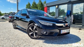 Honda Civic X Sedan 4d 1.5 VTEC Turbo 182KM 2017 Honda Civic 1.5T 183KM manual navi skora 2xPDC szyberadch 1 rej 2018R asys, zdjęcie 33