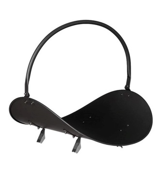 ДЕРЕВЯННАЯ КОРЗИНА ДЛЯ КАМИНА, ЧЕРНАЯ