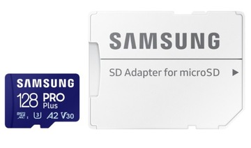 КАРТА ПАМЯТИ SAMSUNG microSDXC 128 ГБ PRO PLUS + АДАПТЕР
