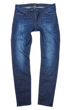 LEE MALONE SLIM JEANS spodnie męskie granatowe PREMIUM 33/32 pas 86