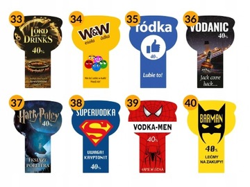 Etykiety naklejki na żubrówke MEGA WYTRZYMAŁE! HIT