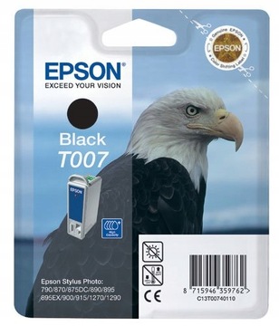 TUSZ ORYGINAŁ EPSON T007 BLACK 1270 1290