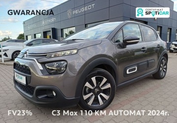 Citroen C3 IV 2024 Citroen C3 159 MAX 110 KM Automat I wl. GWARANCJA FV23 1.2 110KM