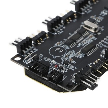Концентратор SATA PWM + разветвитель aRGB на 7 вентиляторов