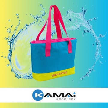 Пляжная сумка Kamai Gio Style, синяя, объём 9л, на молнии