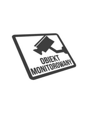 Naklejka na szybę drzwi Obiekt Monitorowany