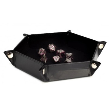 RÓŻOWY PODBÓJ KOSMOSU ZESTAW 7 METALOWYCH KOŚCI RPG