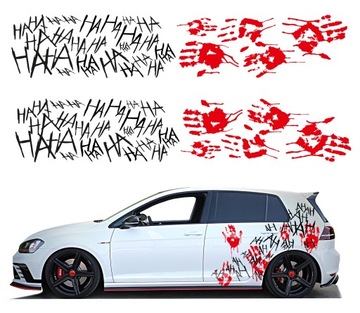 NAKLEJKI na Auto MOTYW JOKER HA HA HA 44x450cm