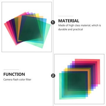 Lampy żelowe Żele fotograficzne Kolorowy papier filtracyjny