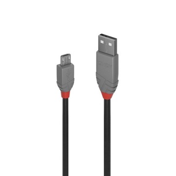 Lindy 36734 Kabel USB 2.0 A - Micro B Anthra Line - 3m