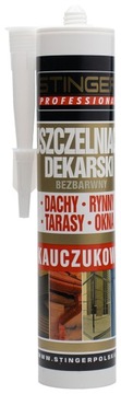 Uszczelniacz dekarski kauczukowy BEZBARWNY 300ml