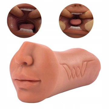 МАСТУРБАТОР ДЛЯ МУЖЧИН 3В1 ИСКУССТВЕННАЯ ВАГИНА МУЖСКОЙ АНУС РОТ 19см АНАЛ