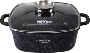 Garnek Brytfanna 6.5L AROMA KNOB Marmurek HOFFNER