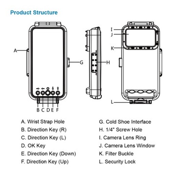 Водонепроницаемый чехол для телефона PULUZ PU9100W, 45 м/147 футов