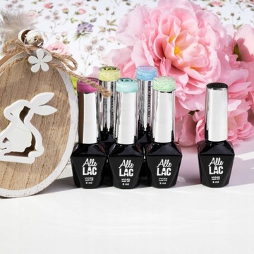 НАБОР 5x ГИБРИДНЫХ ЛАКОВ ДЛЯ НОГТЕЙ 5 мл ALLELAC PARTICULARS MATTE TOP