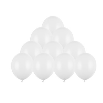 Balony Białe 30cm Lateksowe Urodziny Ślub Chrzest