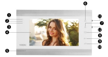 ВИДЕОИНТЕРФОН WiFi FULL HD 7' ПРИЛОЖЕНИЕ ШИФРОВАТЕЛЯ RFID-КОДА КАРТА ПАМЯТИ