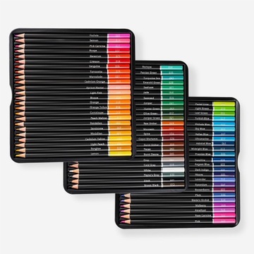 НАБОР ХУДОЖЕСТВЕННЫХ ПРОФЕССИОНАЛЬНЫХ КАРАНДАШЕЙ В МЕТАЛЛИЧЕСКОМ ФОРМАТЕ 72 шт.