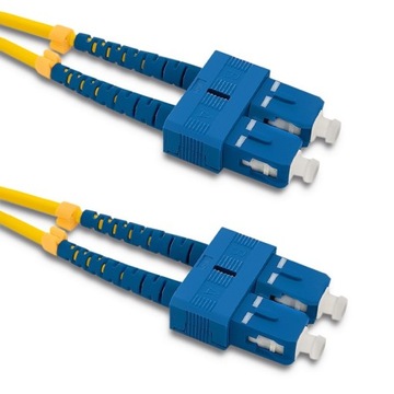 Qoltec Patchcord światłowodowy SC/UPC - SC/UPC Singlemode 9/125 G652D Duple