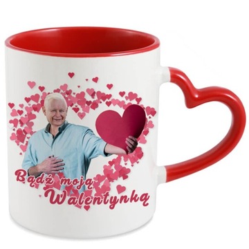 Kubek z Uchem W Kształcie Serca Walentynki Prezes