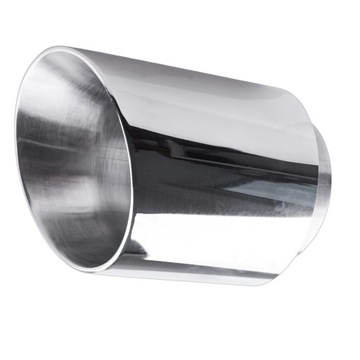 KOŃCÓWKA WYDECH WYDECHOWA TŁOCZONA Z WYPEŁNIENIEM CHROM POLEROWANA 76-100mm