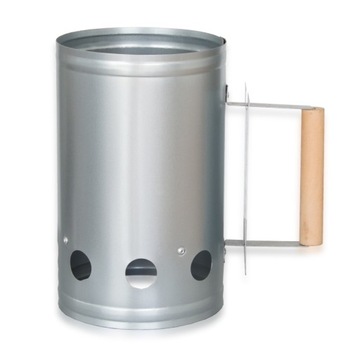 KOMIN DO ROZPALANIA WĘGLA BRYKIETU BBQ KOMINKA OGNISKA GRILLA 26x17cm Sre30