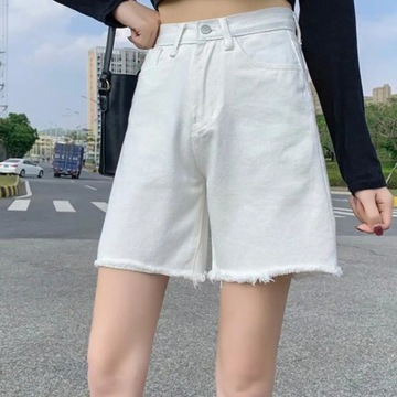 Women Denim Short Trousers Short Jeans High Waist