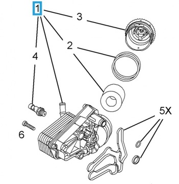 CHLADIČ OLEJE OPEL VECTRA ASTRA H ZAFIRA 1.9CDTI