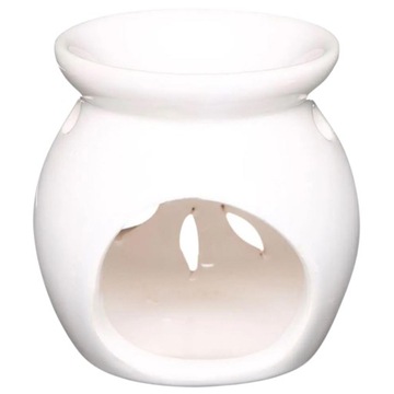 KOMINEK ZAPACHOWY CERAMICZNY DO OLEJKÓW ZESTAW BIAŁY 4 EL. OLEJKI ZAPACHOWE