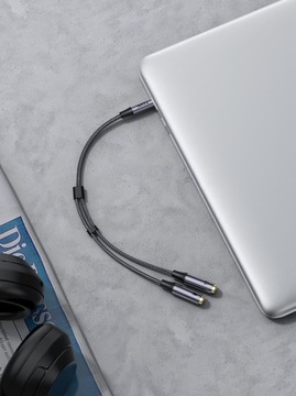 КАБЕЛЬНЫЙ РАЗДЕЛИТЕЛЬ МИНИ-ДЖЕК МИКРОФОН НАУШНИКИ AUX TOPK