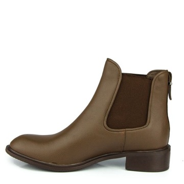 CARINII B4074 Ботинки челси, коричневая лицевая кожа