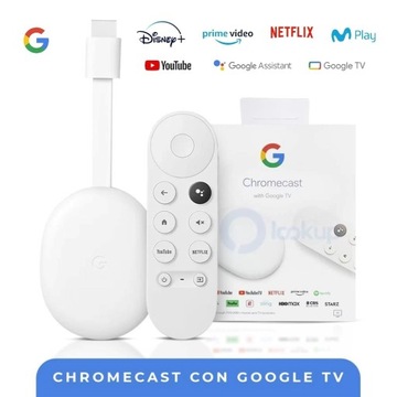 Адаптер Wi-Fi GOOGLE CHROMECAST 4.0 4 ГБ Android iOS