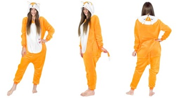 KIGURUMI ONESIES PIŻAMA PREZENT JEDNOCZĘŚCIOWA KOMBINEZON CIEPŁA DRES L