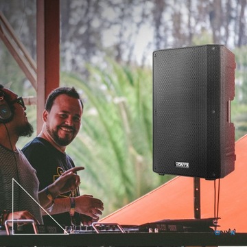 Активная колонка 15 дюймов, 1000 Вт BT, 2 микрофонных аккумулятора