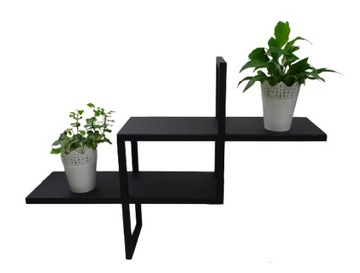 Półka Metalowa Podwójna Loft Industrial Nowość 90