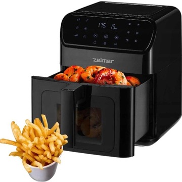 ZELMER WIELOFUNKCYJNA FRYTOWNICA BEZTŁUSZCZOWA ZAF6500 6,5L 1500W AIR FRYER