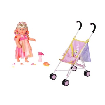 Zestaw baby Born wózek spacerówka i Lalka interaktywna PREZENT
