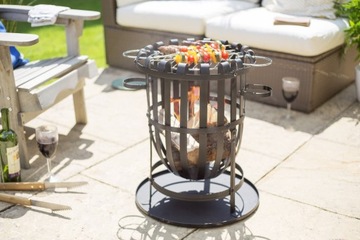 КАМИНЬ с грилем ВАНКУВЕР корзина CAMPING BEACH