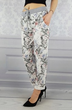 КОМФОРТНО - БРЮКИ - СВИТШОТ - ЦВЕТЫ - ХЛОПОК