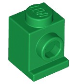 LEGO Klocek - mod 1x1 (4070) zielony 5szt